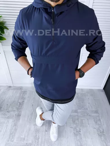 Geaca barbati de toamna bleumarin din fas subtire B2370 O4-1